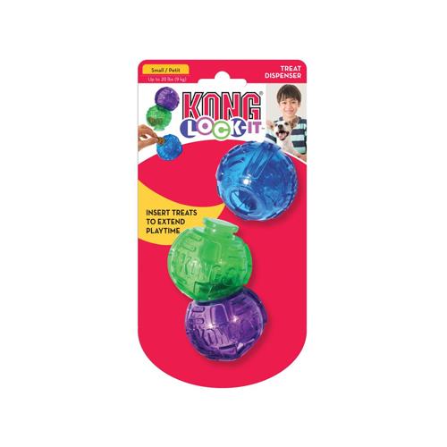 KONG LOCK-IT 3PK S TOY