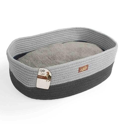 CAMA GATO OVAL GRIS 42cm