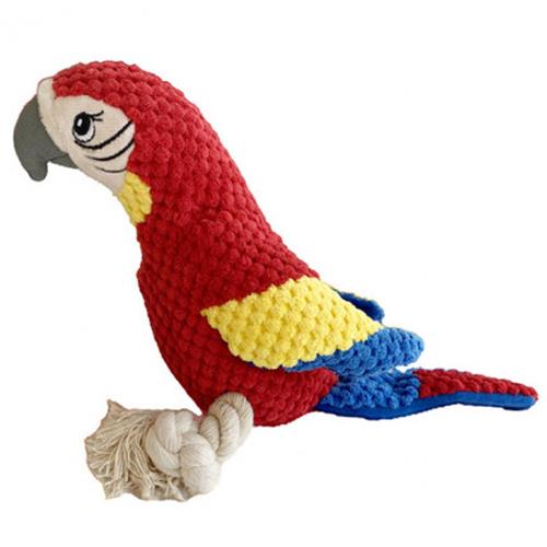 PELUCHE GUACAMAYO ROJO DOGGY M.
