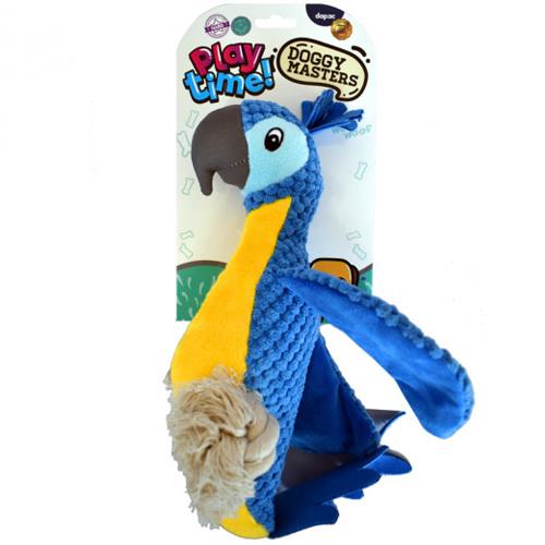 PELUCHE GUACAMAYO AZUL DOGGY M.