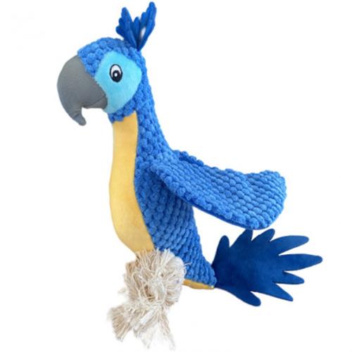 PELUCHE GUACAMAYO AZUL DOGGY M.