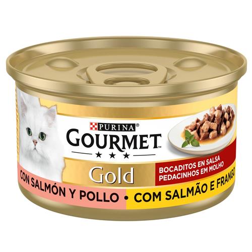 GOURMET GOLD BOCA SALM Y POL 85g