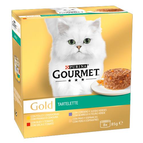 GOURMET GOLD TART PACK SURT 8x85