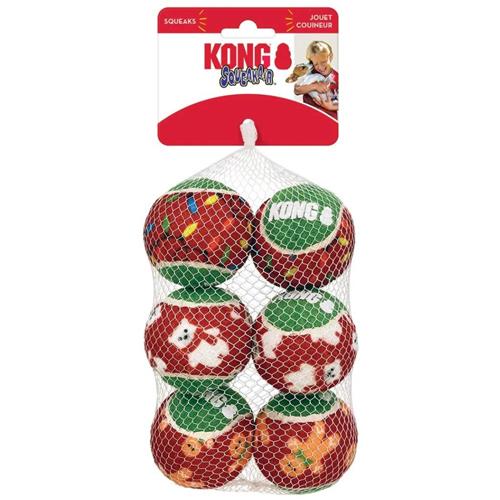 KONG HOLIDAY SQUEAKAIR BALLS MD