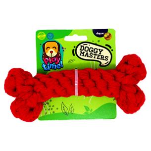HUESO DOGGY M. PUNTO ROJO 18cm
