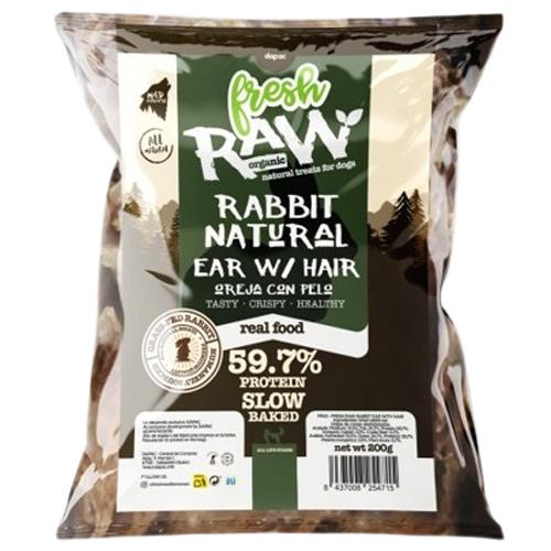 FRESH RAW OREJ CONEJ PELO 15U