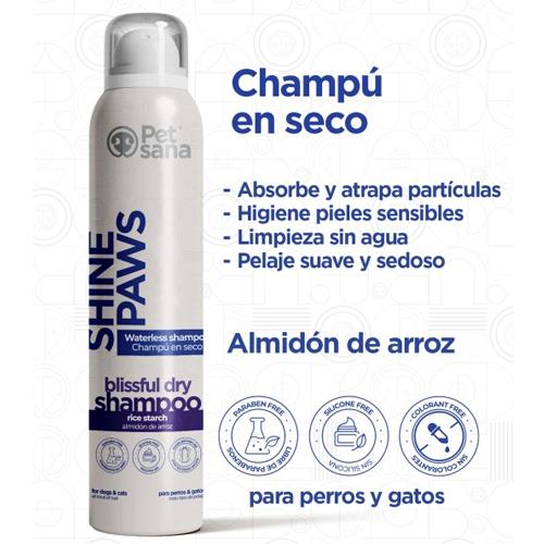 SHINE PAWS CHAMPU EN SECO 300ml