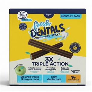 FRESH DENTALS GF STICKS 720g 28u