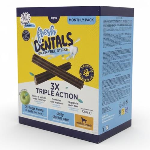 FRESH DENTALS GF STICKS 720g 28u
