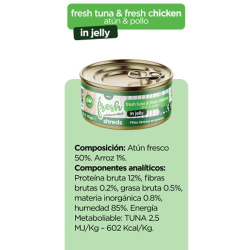 FRESH CT ATUN & POLLO GELATI 70g