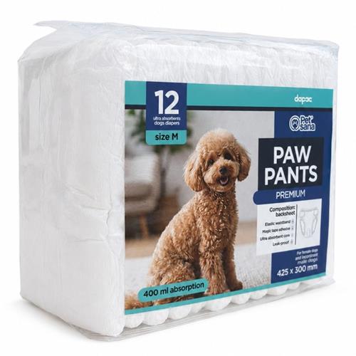 PAÑALES PET DIAPERS M 12u 42*30