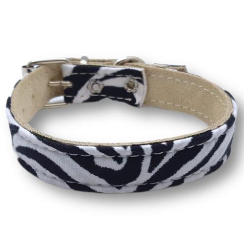 COLLAR PIEL CEBRA 75cm MB