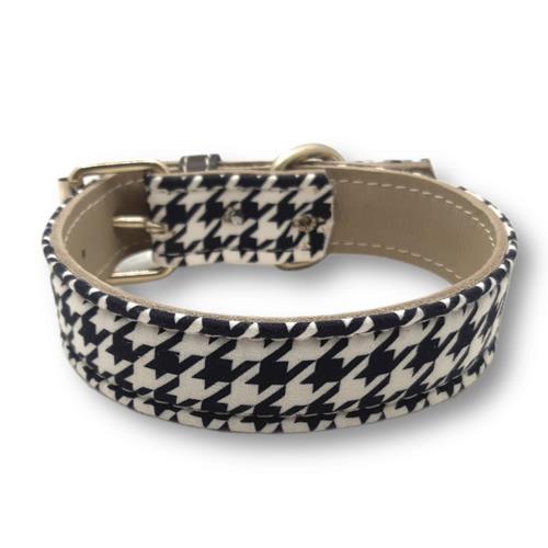 COLLAR PIEL VICHY BL&NG 70cm MB