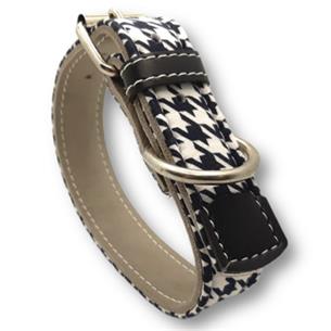 COLLAR PIEL VICHY BL&NG 70cm MB