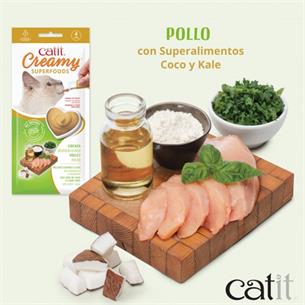 CATIT CREAMY SUPERFOOD POLLO 2