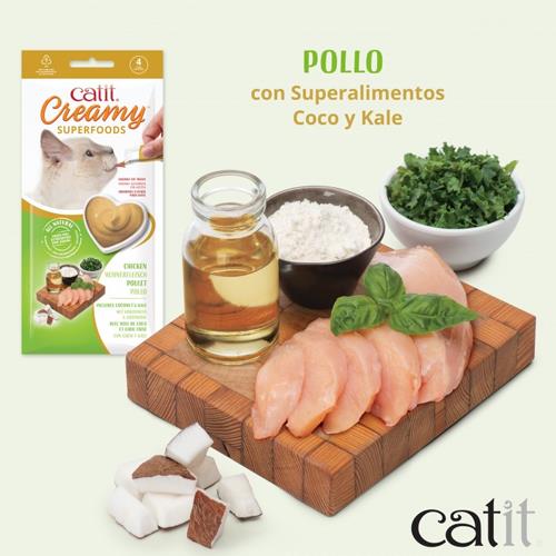CATIT CREAMY SUPERFOOD POLLO