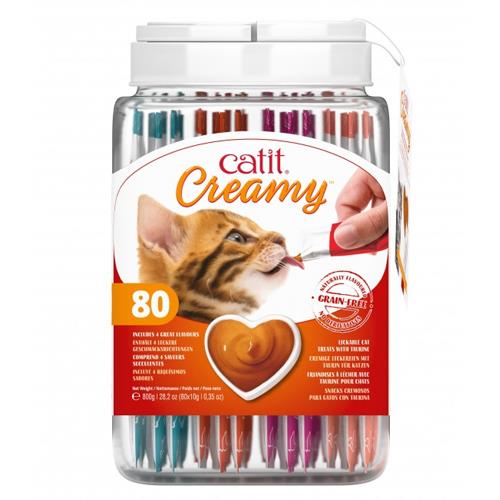 CATIT CREAMY BOTE SURTIDO 80x10g