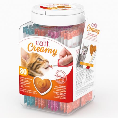 CATIT CREAMY BOTE SURTIDO 80x10g