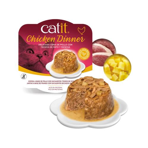 CATIT DINNER POLLO 80g PATO&PATA
