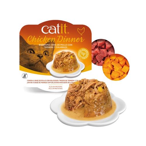 CATIT DINNER POLLO 80g TERNE&CAL