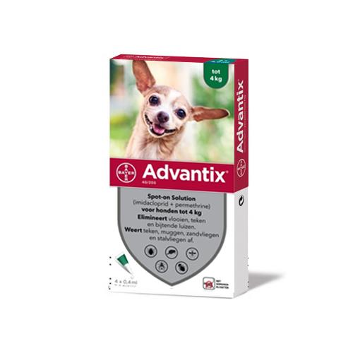 ADVANTIX 4 PIPETAS 0,4ml. 0-4KG.